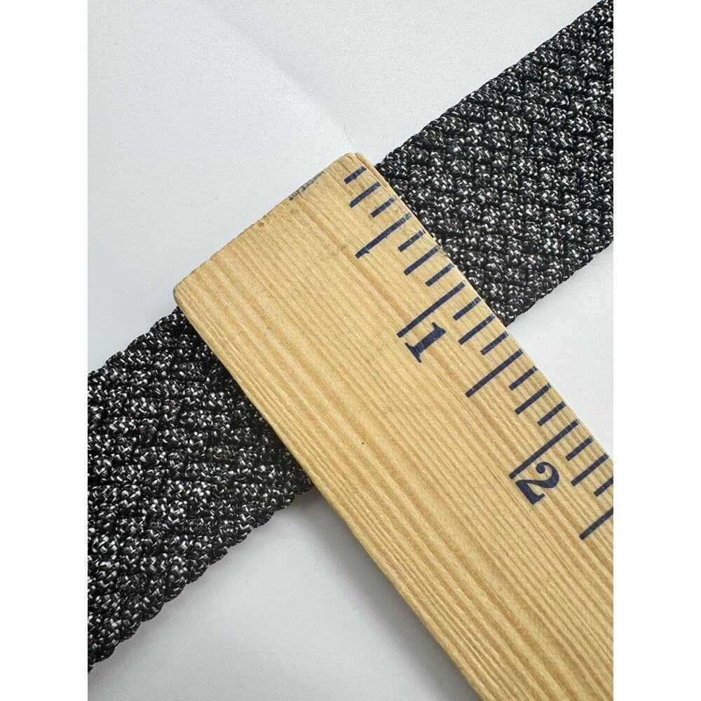 NWT Cremieux Big Man Woven Stretch Knit Belt Dark Gray Braided Size 2X - Picture 5 of 6